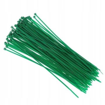 Opaski Zaciskowe Kablowe 200x4,8mm Zielone 100szt