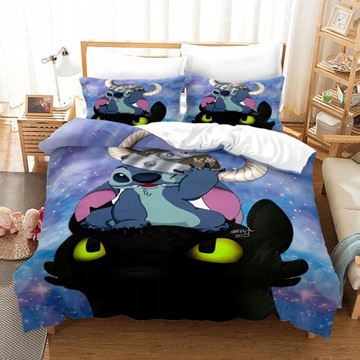 Stitch KOMPLET POŚCIELI 160x200 2 POSZEWKI