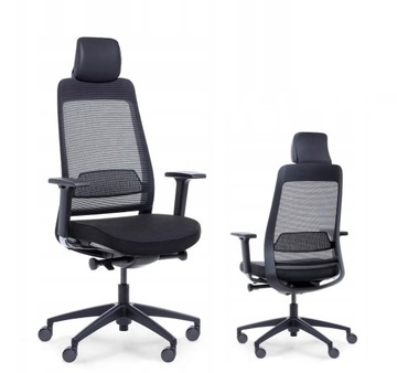 Fotel biurowy Show czarny ergonomia biuro dom