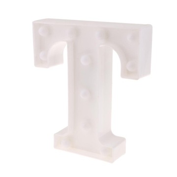 Kreatywne oświetlenie LED z literami alfabetu Marquee Light T