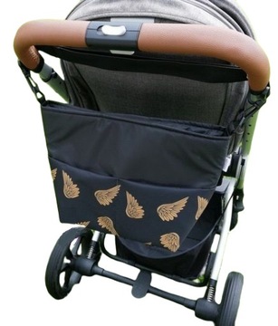 СУМКА ДЛЯ КОЛЯСКИ УНИВЕРСАЛЬНЫЙ ОРГАНИЗАТОР 2 В 1 + КРЮЧКИ