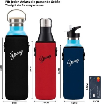 НЕОПРЕНОВЫЙ КРЫШКА ДЛЯ БУТЫЛКИ ОБЪЕМОМ 500 МЛ С СИНИМ РЕМЕШКОМ