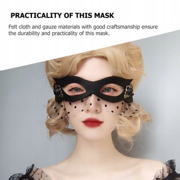 Полумаска на Хэллоуин Креативная марлевая маска