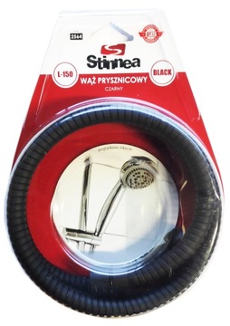 WĄŻ PRYSZNICOWY CZARNY 150 CM