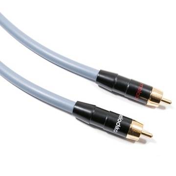 КАБЕЛЬ 2x RCA - 2RCA CINCH INTERKONEKT AUDIO MELODIKA MD2R10G GUNMETAL 1м