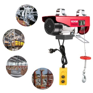 Лебедка электрическая VEVOR Winch 600/1200кг с концевым выключателем