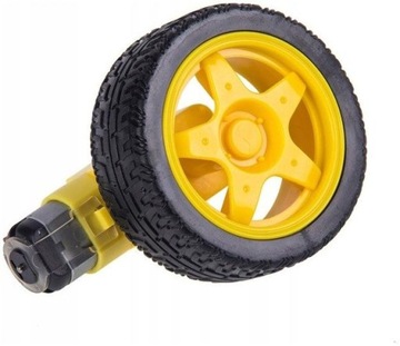 Zestaw napędowy TT D65 - silnik DC 6V z kołem 65mm - z przekładnią 1:48