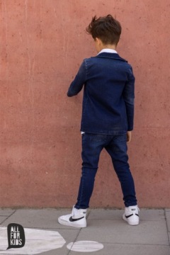 ДЖИНСОВЫЙ ПИДЖАК ДЛЯ МАЛЬЧИКОВ, размер 116/122