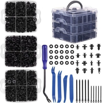АВТОМОБИЛЬ ОБИВКА КЛИПЫ КОЛЫШКИ КЛИПЫ НАБОР 760 ЭЛ + СЪЕМНИКИ ГАЛСТУКИ