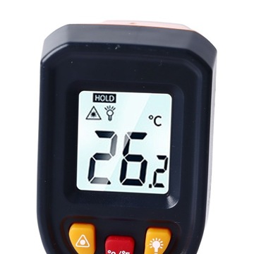 ПИРОМЕТР БЕСКОНТАКТНЫЙ ИНФРАКРАСНЫЙ ТЕРМОМЕТР -50+600 LCD