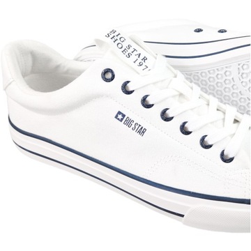 Trampki Męskie Big Star białe Klasyczne tenisówki Sneakersy NN174004 42