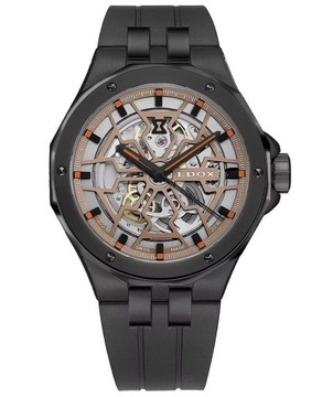 ZEGAREK EDOX Delfin Mecano Skeleton 85303-37NCA-BEIO
