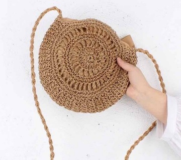 Плетеная сумка через плечо BOHO THAI BOWL BASKET