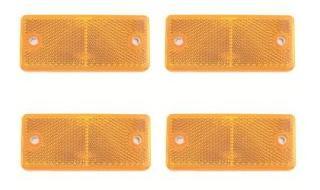 Odblask lampki odblaskowe pomaranczowe 90x40mm 4 sztuki ZXU