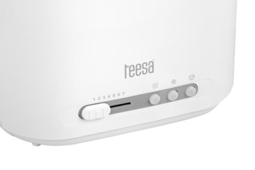 Тостер Teesa 850 Вт, 2 тоста, 7 настроек, решетка