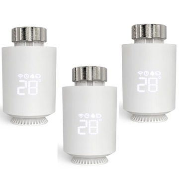 3xZIGBEE TUYA ZESTAW TERMOSTATYCZNY GŁOWICA+ZAWORY