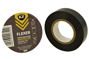 K2 TAŚMA IZOLACYJNA PCV IZOLACJA CZARNA ELASTYCZNA