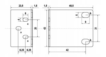 ДЕРЖАТЕЛИ ДЛЯ СТОЙКИ 1U ДЛЯ МОНТАЖА В СТОЙКИХ ШКАФАХ