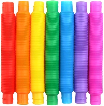 Pop Tube rurki sensoryczne ZESTAW 12 sztuk
