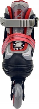 Регулируемые КОНЬКИ Роликовые коньки 2в1 AMIGO 30-33 ABEC7 Красный