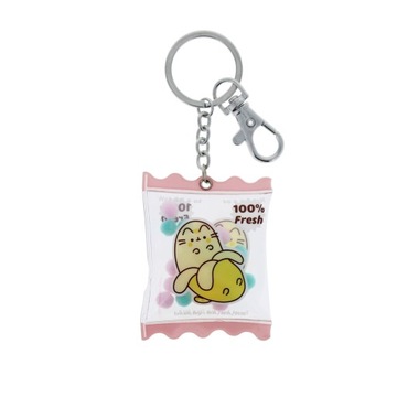 PUSHEEN BANANOWY brelok do kluczy, torby z pluszowymi koralikami KAPITALNY