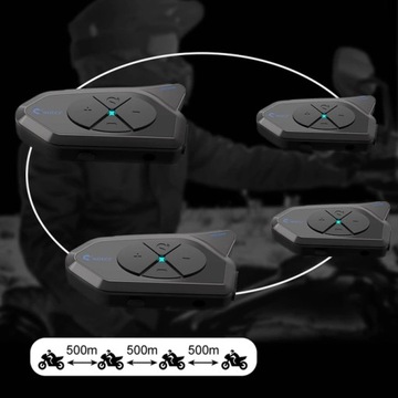 Мотоциклетный шлем Bluetooth-интерком, гарнитура GoCom4 для 4 человек