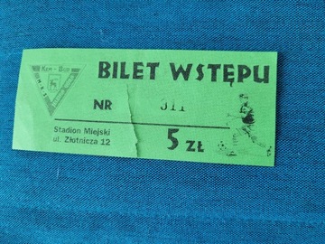 bilet MKS Kem Bud Jelenia Góra