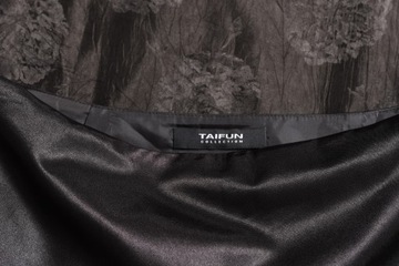TAIFUN satynowa brązowa spódniczka z aplikacją 38