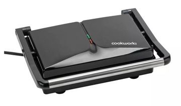 MOCNY GRILL ELEKTRYCZNY PANINI CZARNY 1080W