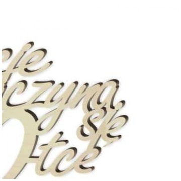 TOPPER na tort ŻYCIE PO 40 URODZINY drewno PIKER