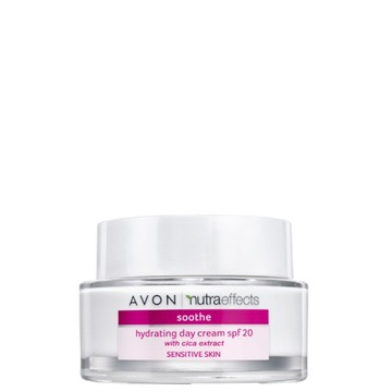 Krem do Twarzy na Dzień NAWILŻAJĄCY Soothe z SPF 20 Nutra Effects AVON 50ml