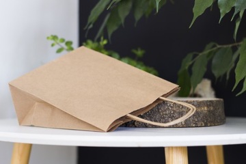 БУМАЖНЫЙ ПАКЕТ 18х8х22 серый 10 шт 180х80х225 ЭКО