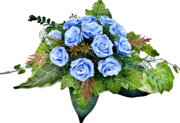 Композиция из роз, букет, украшение + букет для памятника