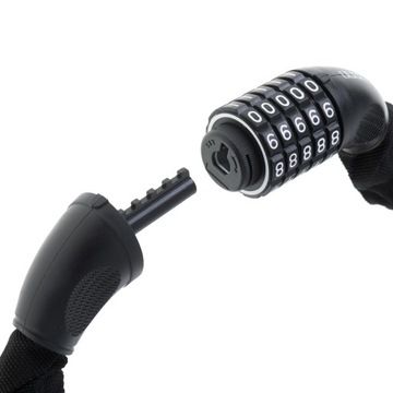 Zapięcie zabezpieczenie rowerowe na rower blokada na szyfr 100cm