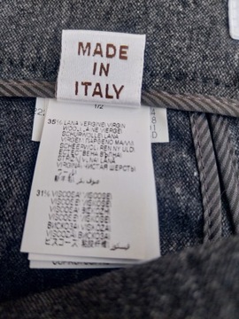 BRUNELLO CUCINELLI SPODNIE damskie szare 36