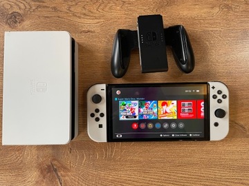 Konsola Nintendo Switch OLED biały + 2 gry