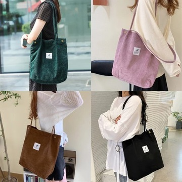 Fashion Corduroy Women Shoulder Bags Outdoor Party