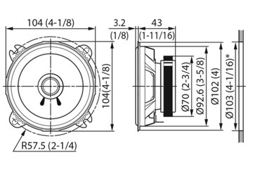 АВТОМОБИЛЬНЫЕ ДИНАМИКИ 10 СМ 100 ММ ДЛЯ RENAULT CAMPUS CLIO RAPID TWINGO KANGOO