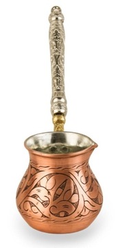 Miedziany turecki tygielek do kawy masywny 350ml