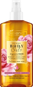Bielenda Luxury Body Oils Olejek 3w1 do ciała twarzy włosów Różany 150 ml