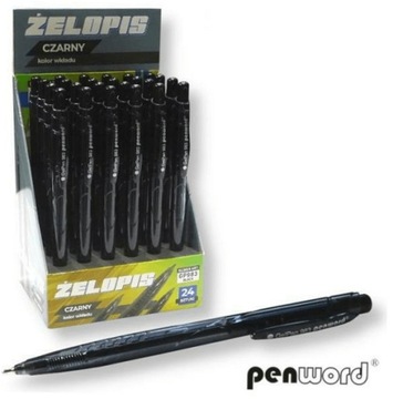 Długopis żelowy Semi gel 983 czarny p24 cena za 1 szt