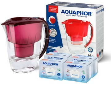 DZBANEK FILTRUJĄCY AQUAPHOR AMETHYST + 4 WKŁADY MAXFOR+ B25