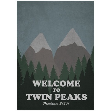 Plakat Twin Peaks Art Poster Serial TV Format