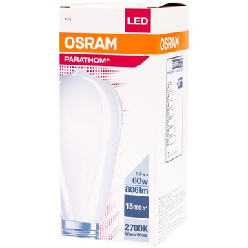 E27 Edison ST64 Светодиодная лампа 7Вт 60Вт 2700К Osram