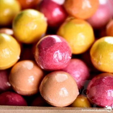 musująca KULA DO KĄPIELI ręcznie robiona CZEKOLADA