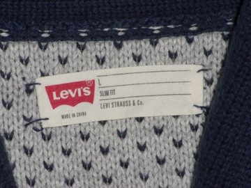 LEVIS Levi's sweter rozpinany L 20% WEŁNA