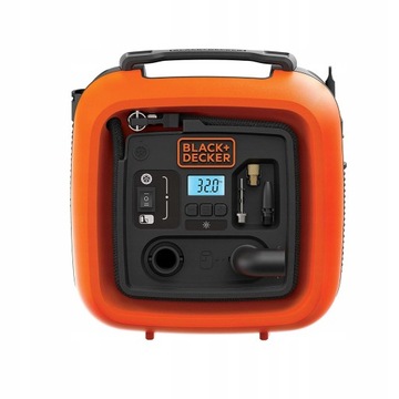 КОМПРЕССОР АВТОМОБИЛЬНЫЙ НАСОС 12В 11 Бар 3 КОНЦА BLACK DECKER ASI400
