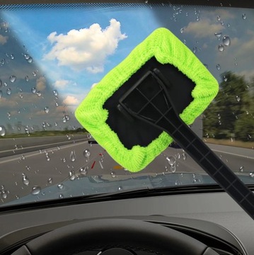 ЩЕТКА-МОЙКА С МИКРОФИБОЙ ДЛЯ ОЧИСТКИ СТЕКОЛ АВТОМОБИЛЯ И УДАЛЕНИЯ ПАРА, ДЛИННАЯ