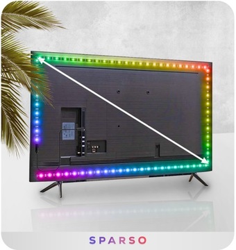 RGB СВЕТОДИОДНЫЕ ЛЕНТЫ USB СВЕТОДИОДЫ ПОДСВЕТКА ДЛЯ ТВ ТВ С ДИСТАНЦИОННЫМ УПРАВЛЕНИЕМ 4M APKA