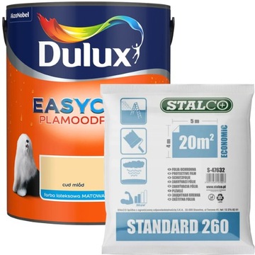 Dulux EasyCare Plamoodporna Cud Miód 5L GRATIS